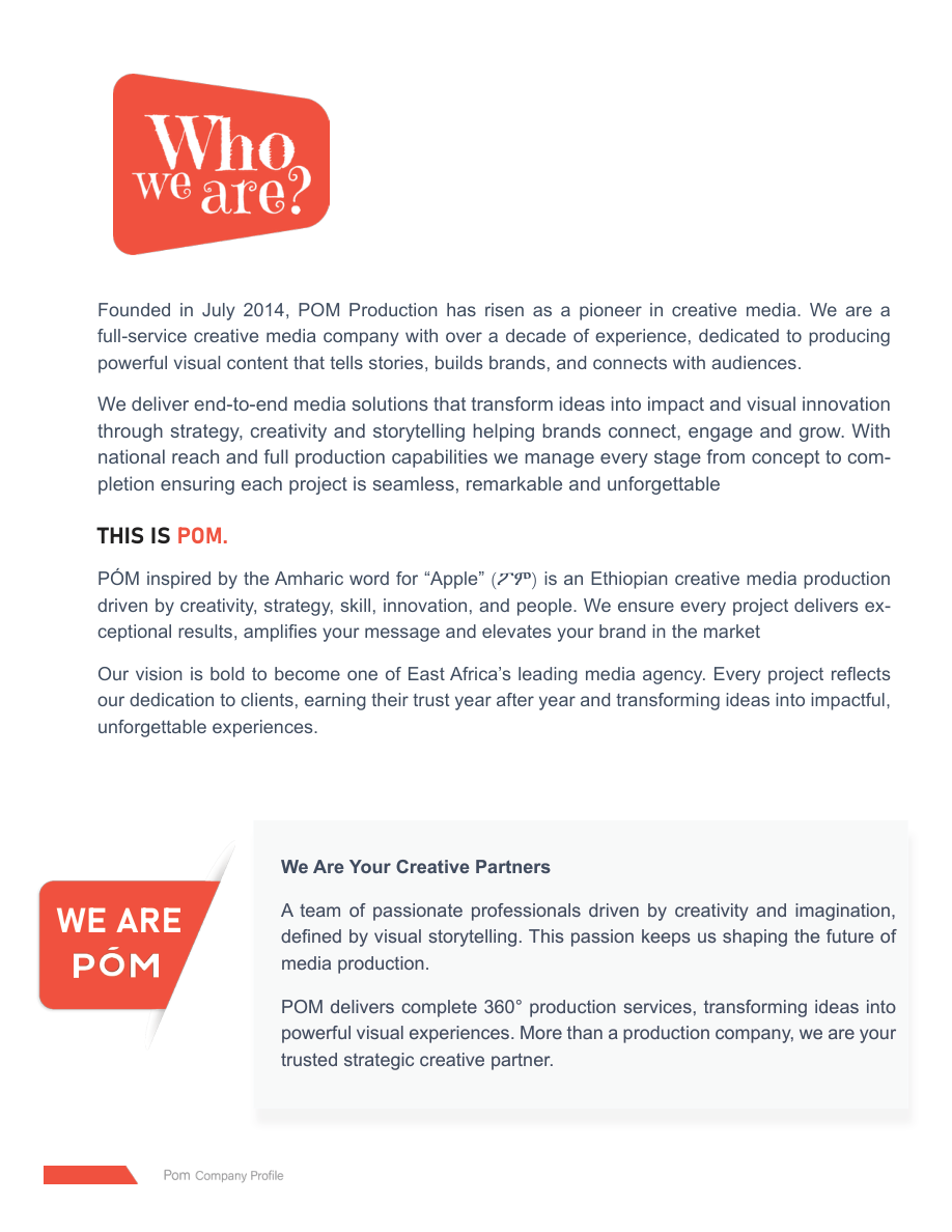 POM Creative team